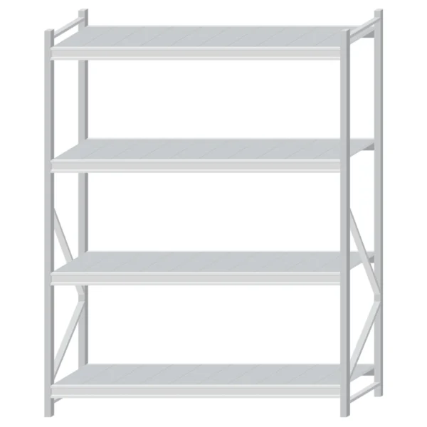 Стеллаж грузовой 2000х1500х600, 4 яруса с оцинкованным настилом