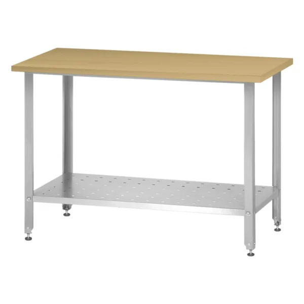 Стол кондитерский СПРн 1200x600 «Norma Ral» (полка перфорация, ножка угловая)