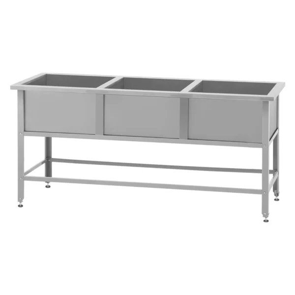 Ванна моечная ВМСн 530/3 «Norma Inox» (ножка угловая)