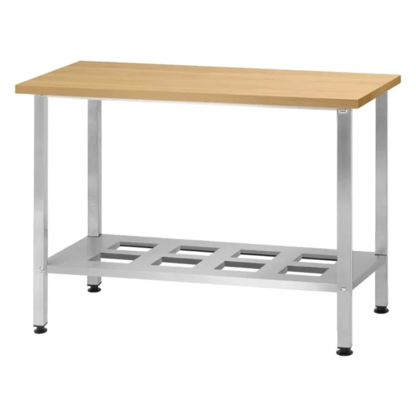 Стол кондитерский СПРн 1200x600 «Norma Inox» (полка-решетка, ножка профильная)