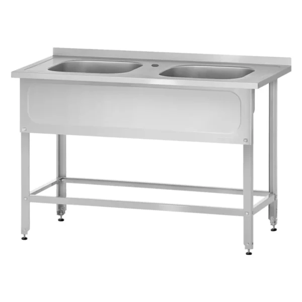 Ванна моечная ВМЦн 1400 «Norma Inox» м/о 500x500x300/2 (ножка угловая)